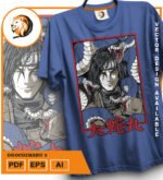 Plantilla diseño de camisetas vectoriales de anime Naruto Orochimaru 3 - Imagen 2