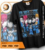 Plantilla de diseño de camiseta  blue 5 - Imagen 2