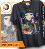 Plantilla diseño de camisetas vectoriales de anime diario - Imagen 2