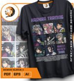 Plantilla diseño de camisetas vectoriales de anime Demon 6 - Imagen 2