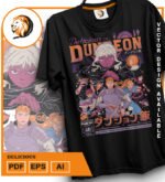 Plantilla diseño de camisetas vectoriales de anime Delicius - Imagen 2