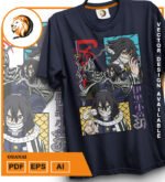 Plantilla diseño de camisetas vectoriales de anime Demon Obanai - Imagen 2