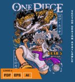 Plantilla diseño de camisetas vectoriales de anime Una Pieza lucci 2