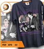 Plantilla diseño de camisetas vectoriales de anime Jujutsu Toji 2 - Imagen 2