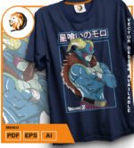 Plantilla diseño de camisetas vectoriales de anime Bola Dragon mo - Imagen 2