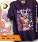Plantilla diseño de camisetas vectoriales de anime Bola Dragon janemba - Imagen 2