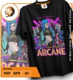 Plantilla diseño de camisetas vectoriales Arcane - Imagen 2