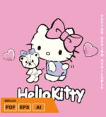 Plantilla diseño de camisetas vectoriales hello