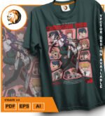 Plantilla de diseño de camiseta vectorial chainsaw10 - Imagen 2