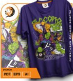 Plantilla de diseño de camiseta vectorial Picolo - Imagen 2