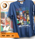 Plantilla de diseño de camiseta vectorial Avatar - Imagen 2