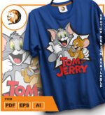 Plantilla diseño de camisetas vectoriales tom - Imagen 2