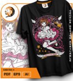 Plantilla de diseño de camisetas  Vector  cazadora de cartas 3 - Imagen 2