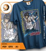 Plantilla diseño de camisetas vectoriales de anime Jojos bruno - Imagen 2
