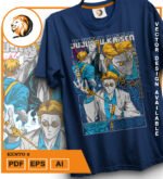 Plantilla diseño de camisetas vectoriales de anime Jujutsu Kento 2 - Imagen 2