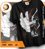 Plantilla diseño de camisetas vectoriales Garou - Imagen 2