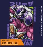 Plantilla de diseño de camiseta vectorial king friza