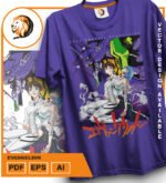 Plantilla diseño de camisetas vectoriales de anime Eva - Imagen 2