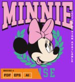 Plantilla diseño de camisetas vectoriales minie