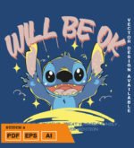 Plantilla diseño de camisetas vectoriales stich2